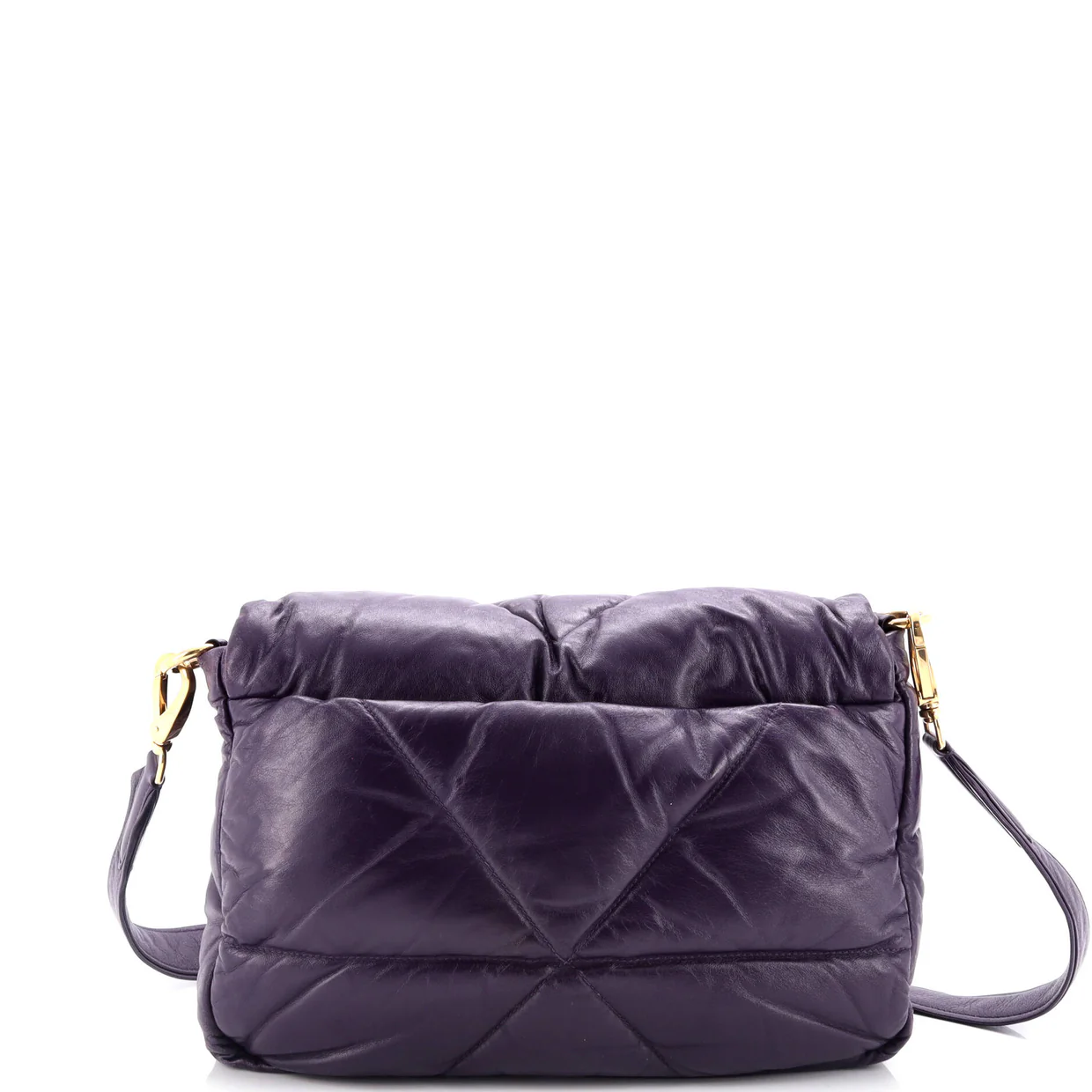 Padded Shoulder Bag Quilted Nappa Leather - Deep Luxury