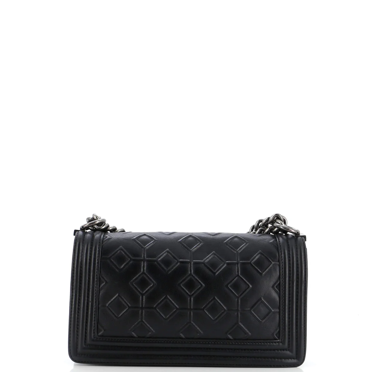 Arabesque Boy Flap Bag Embossed Calfskin Old Medium - Deep Luxury