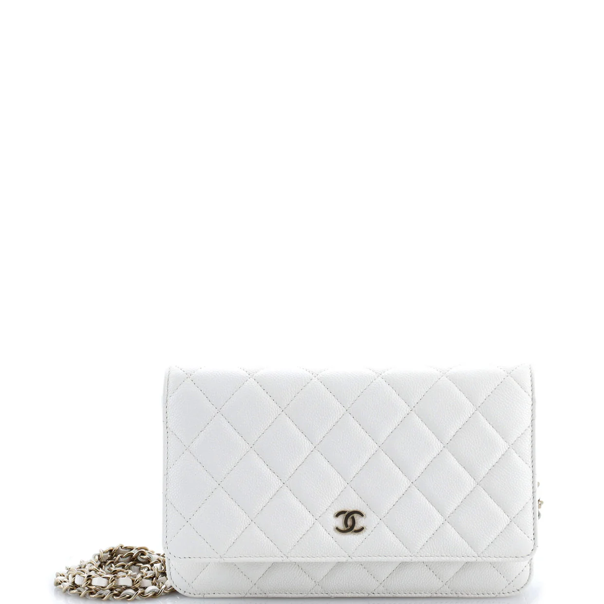 Wallet on Chain Quilted Caviar - Deep Luxury