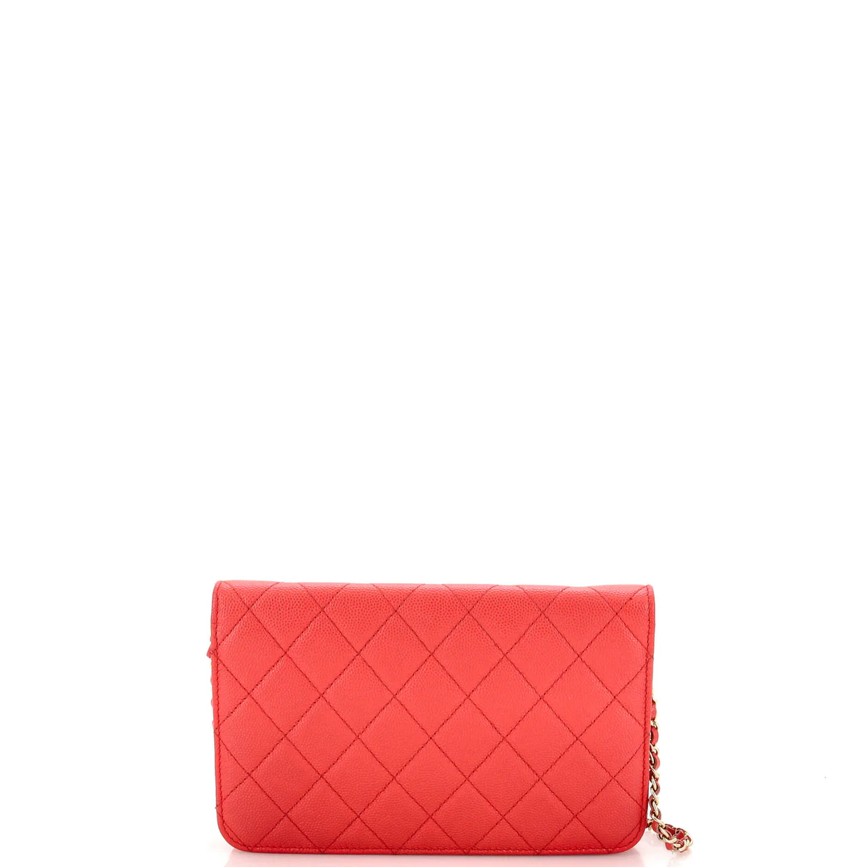 Golden Class Wallet on Chain Quilted Caviar - Deep Luxury