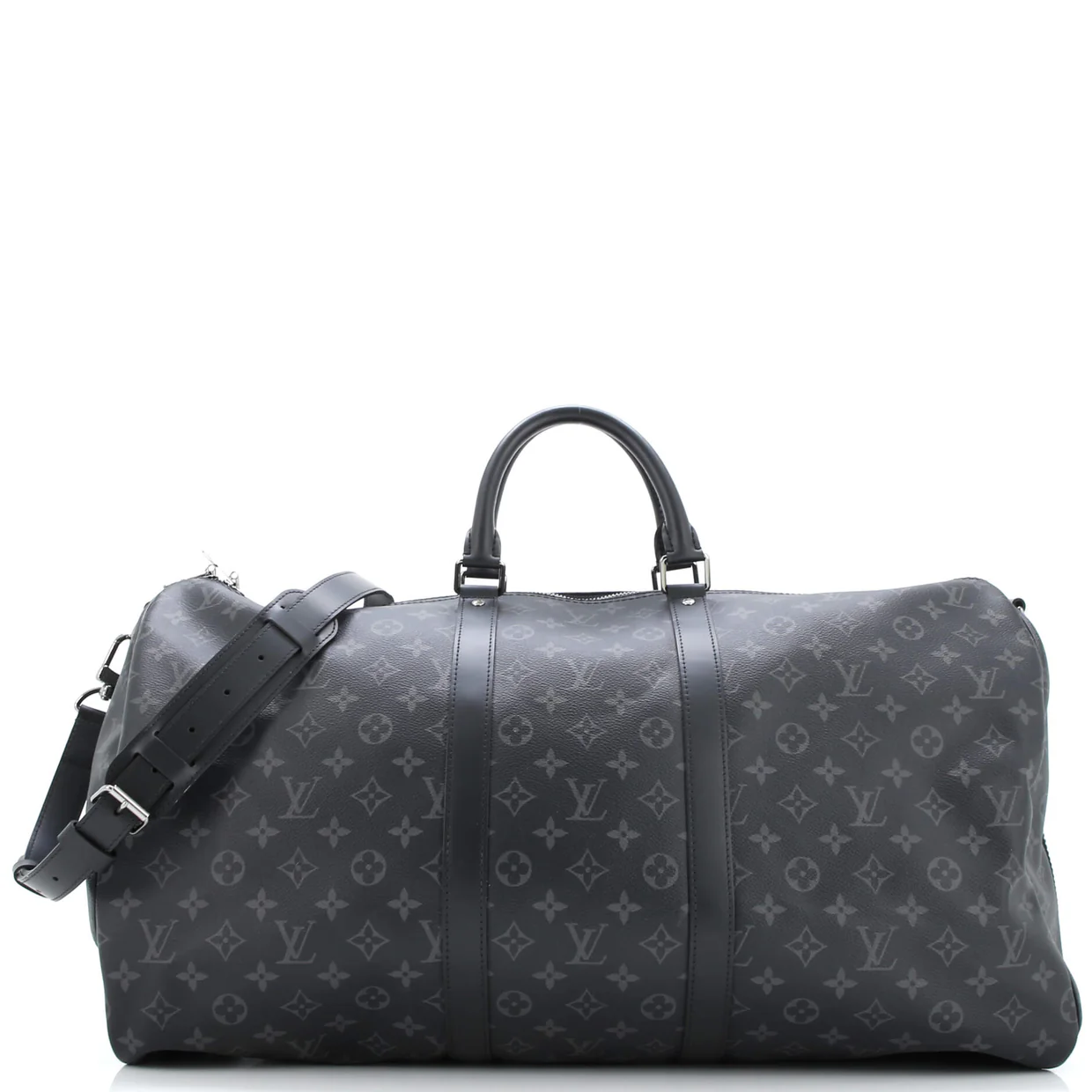 Keepall Bandouliere Bag Monogram Eclipse Canvas 55 - Deep Luxury