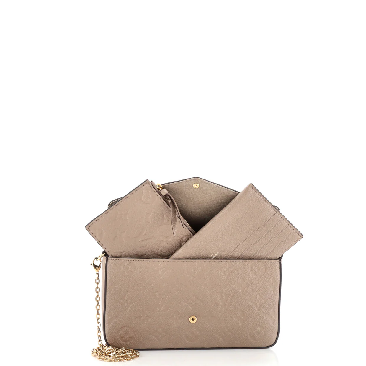 Felicie Pochette Monogram Empreinte Leather - Deep Luxury