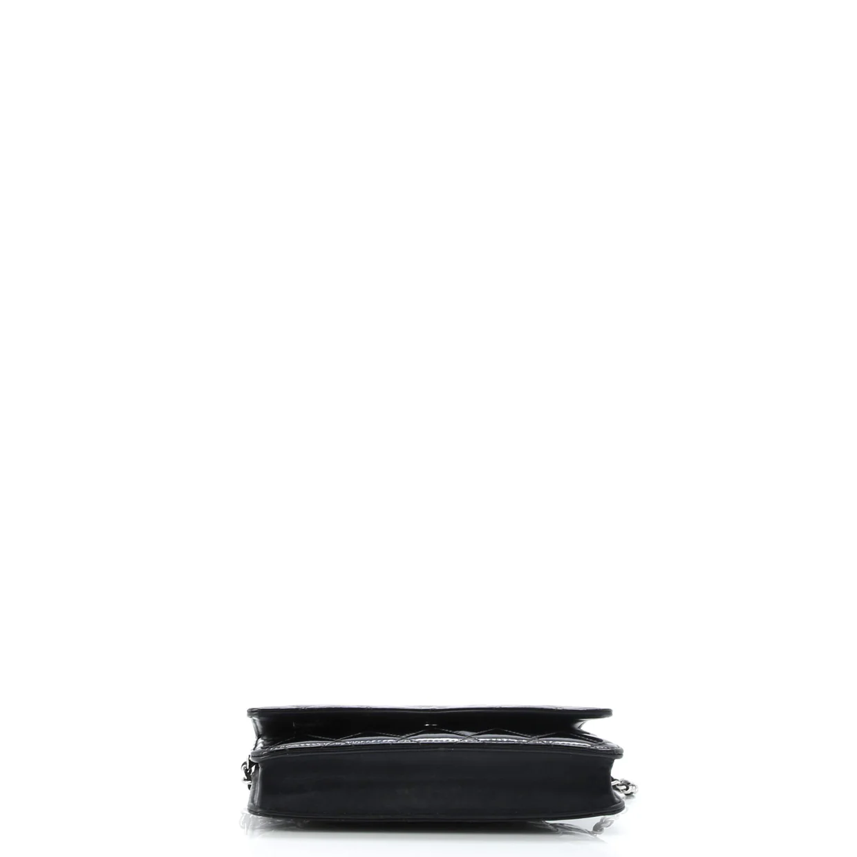 Wallet on Chain Quilted Patent - Deep Luxury