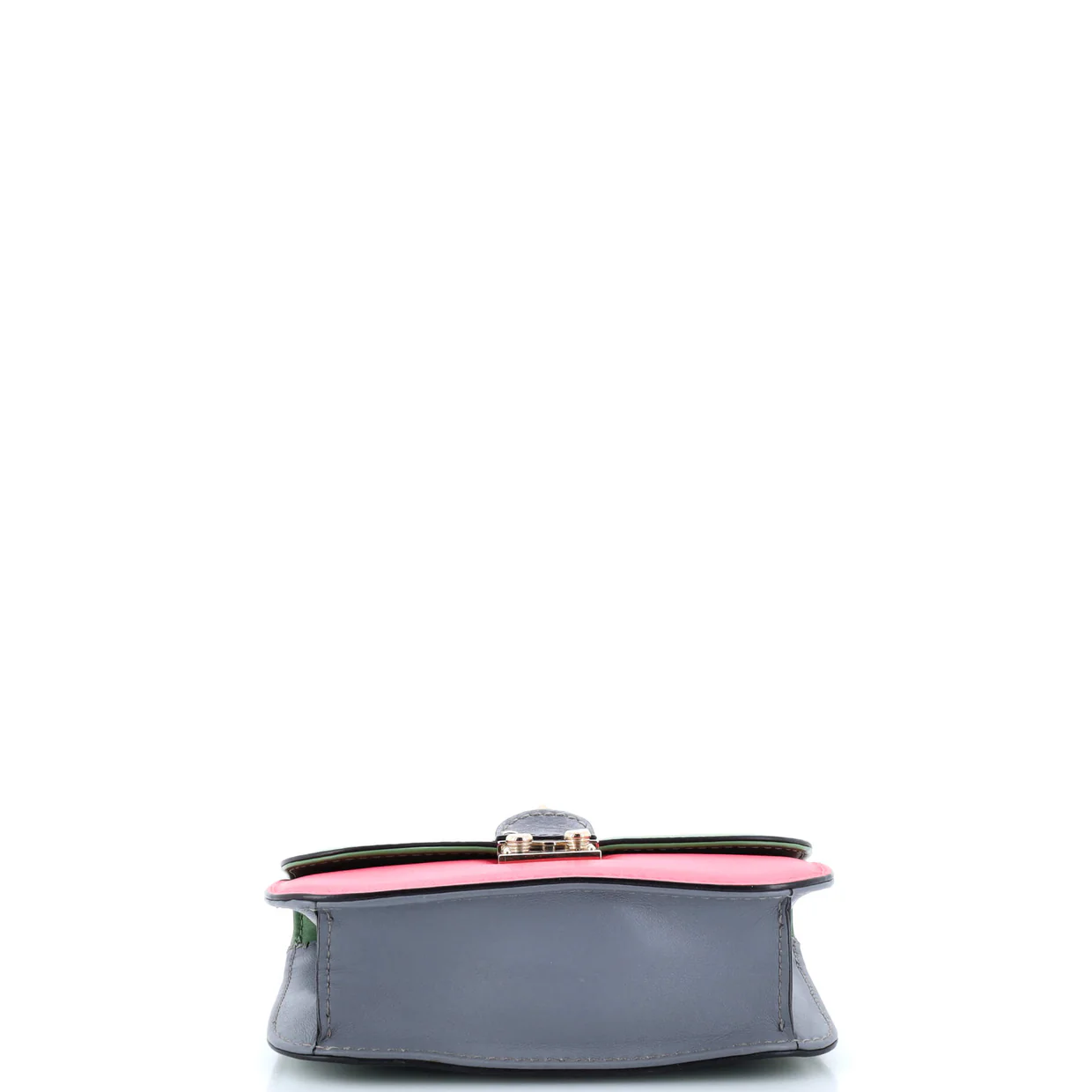 Glam Lock Shoulder Bag Leather Small - Deep Luxury