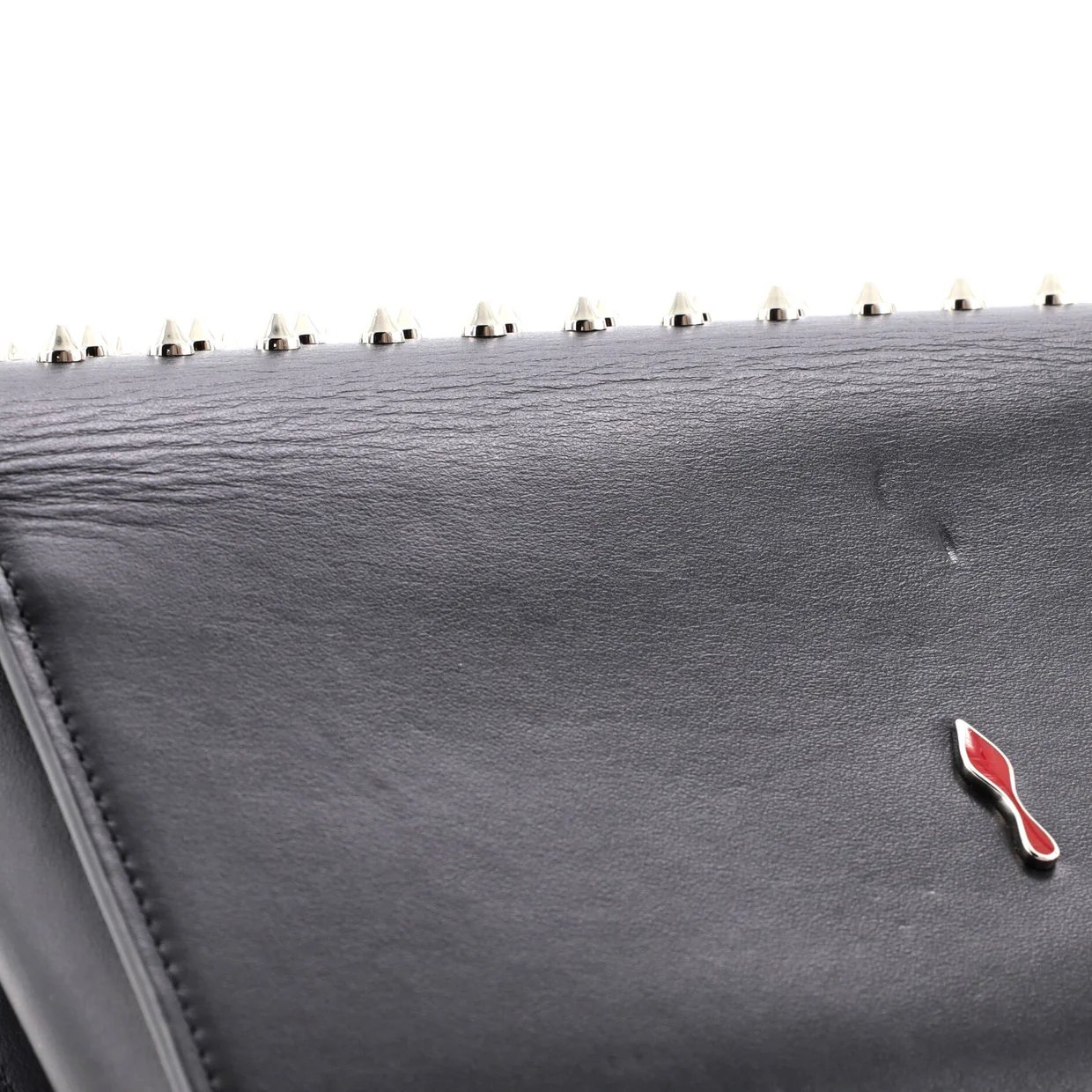 Paloma Clutch Spiked Leather - Deep Luxury