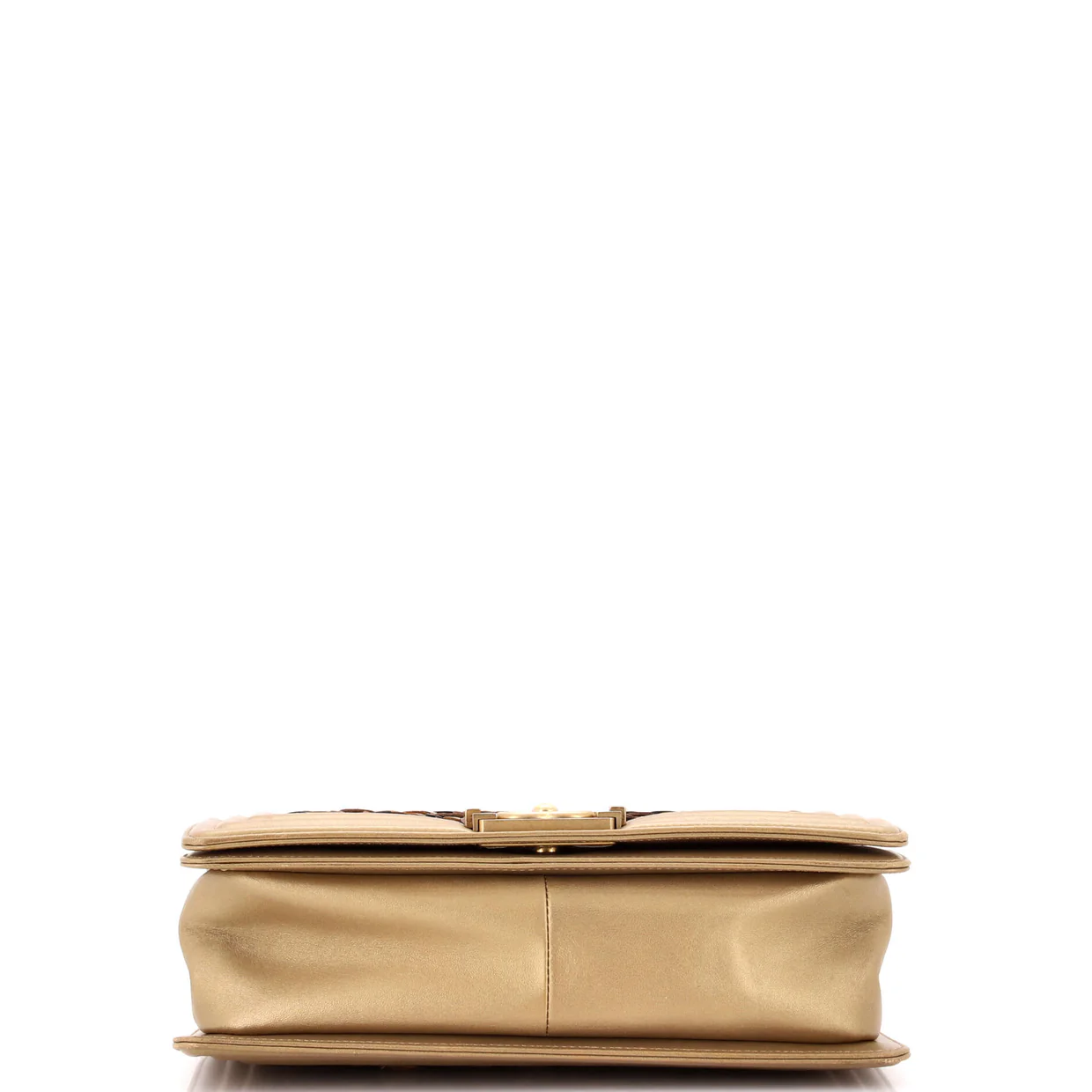 Boy Flap Bag Braided Metallic Lambskin Old Medium - Deep Luxury