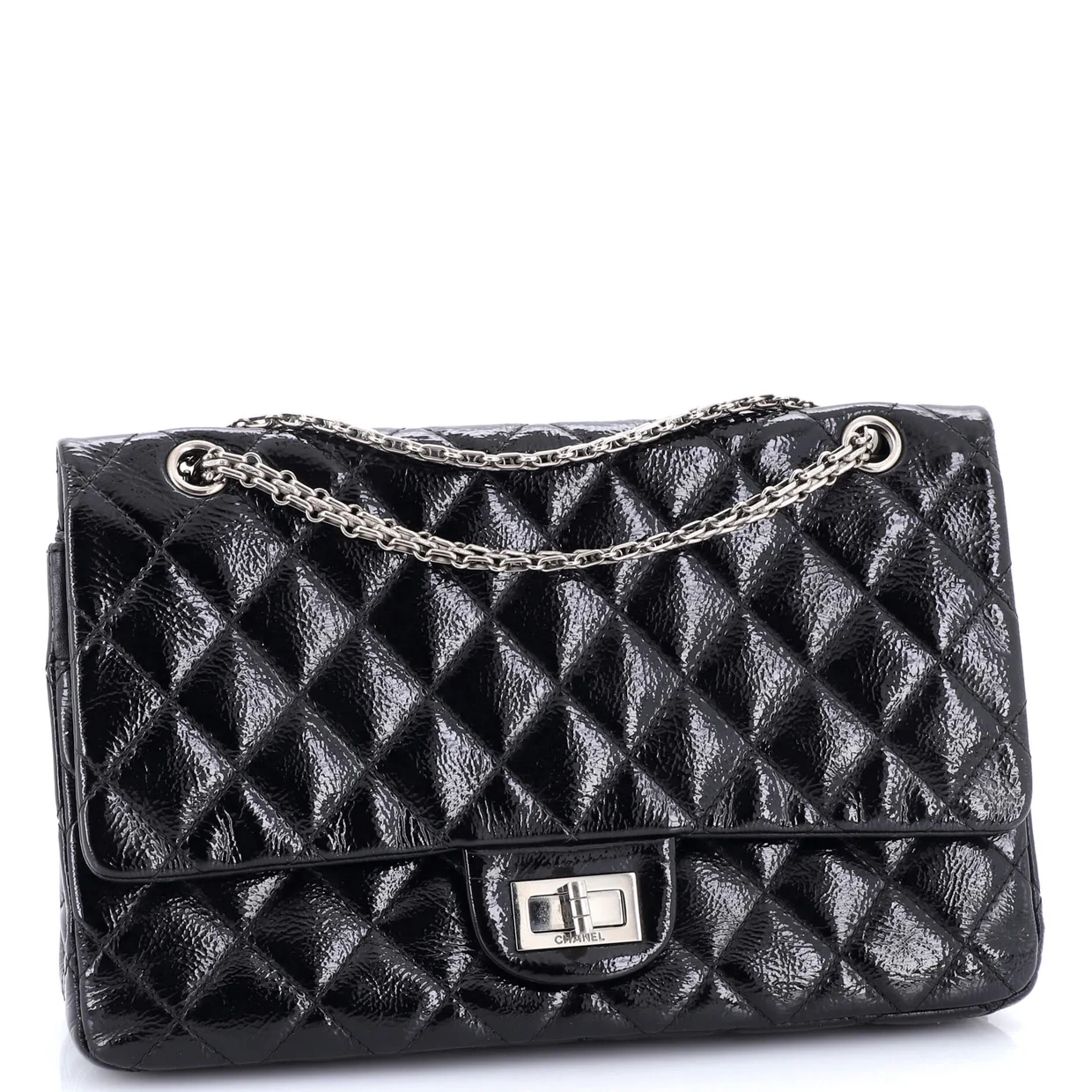 Reissue 2.55 Flap Bag Quilted Patent Caviar 226 - Deep Luxury