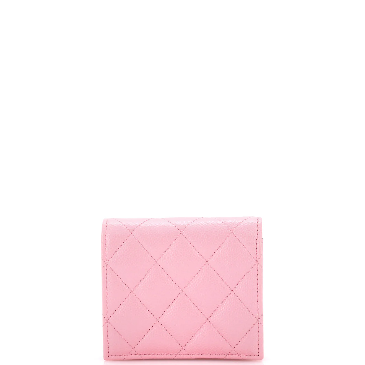 Multichain CC Bifold Wallet Quilted Caviar Compact - Deep Luxury