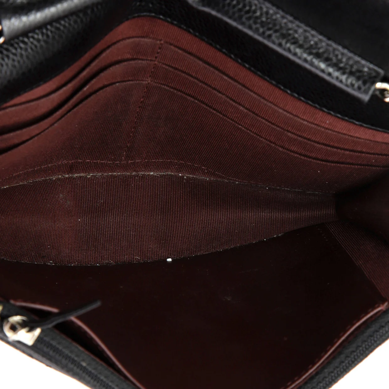 Wallet on Chain Quilted Caviar - Deep Luxury