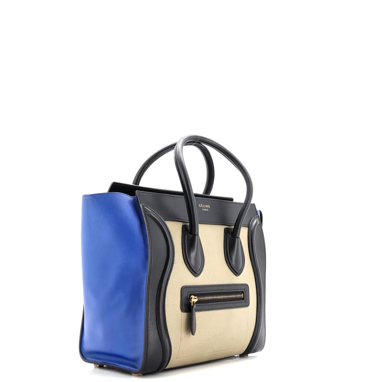 Tricolor Luggage Bag Leather Micro - Deep Luxury