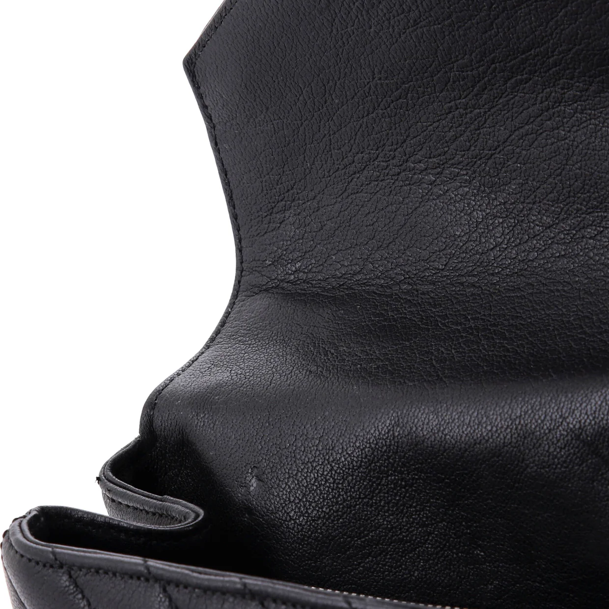 Classic Monogram College Bag Embellished Matelasse Chevron Leather Medium - Deep Luxury