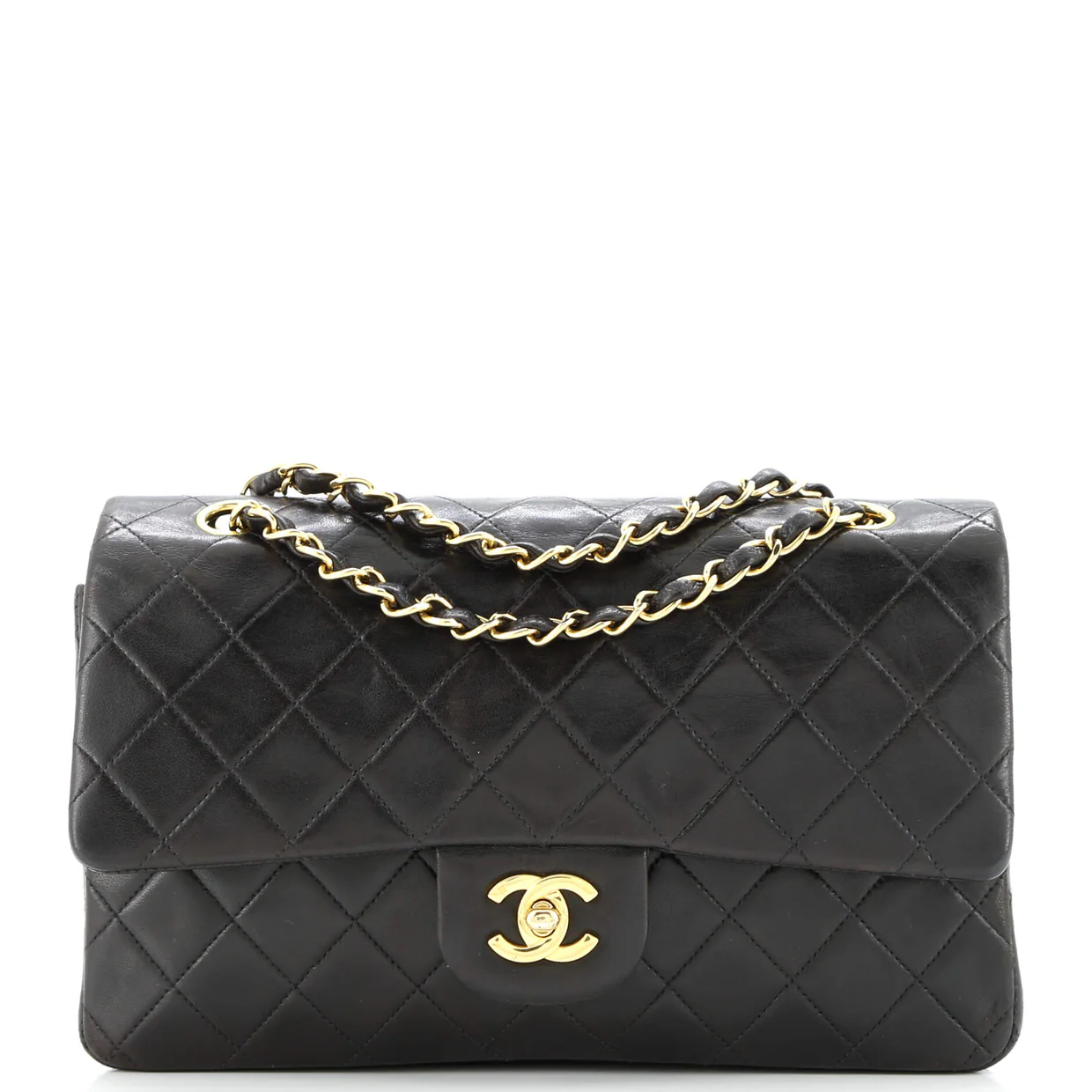 Vintage Classic Double Flap Bag Quilted Lambskin Medium - Deep Luxury