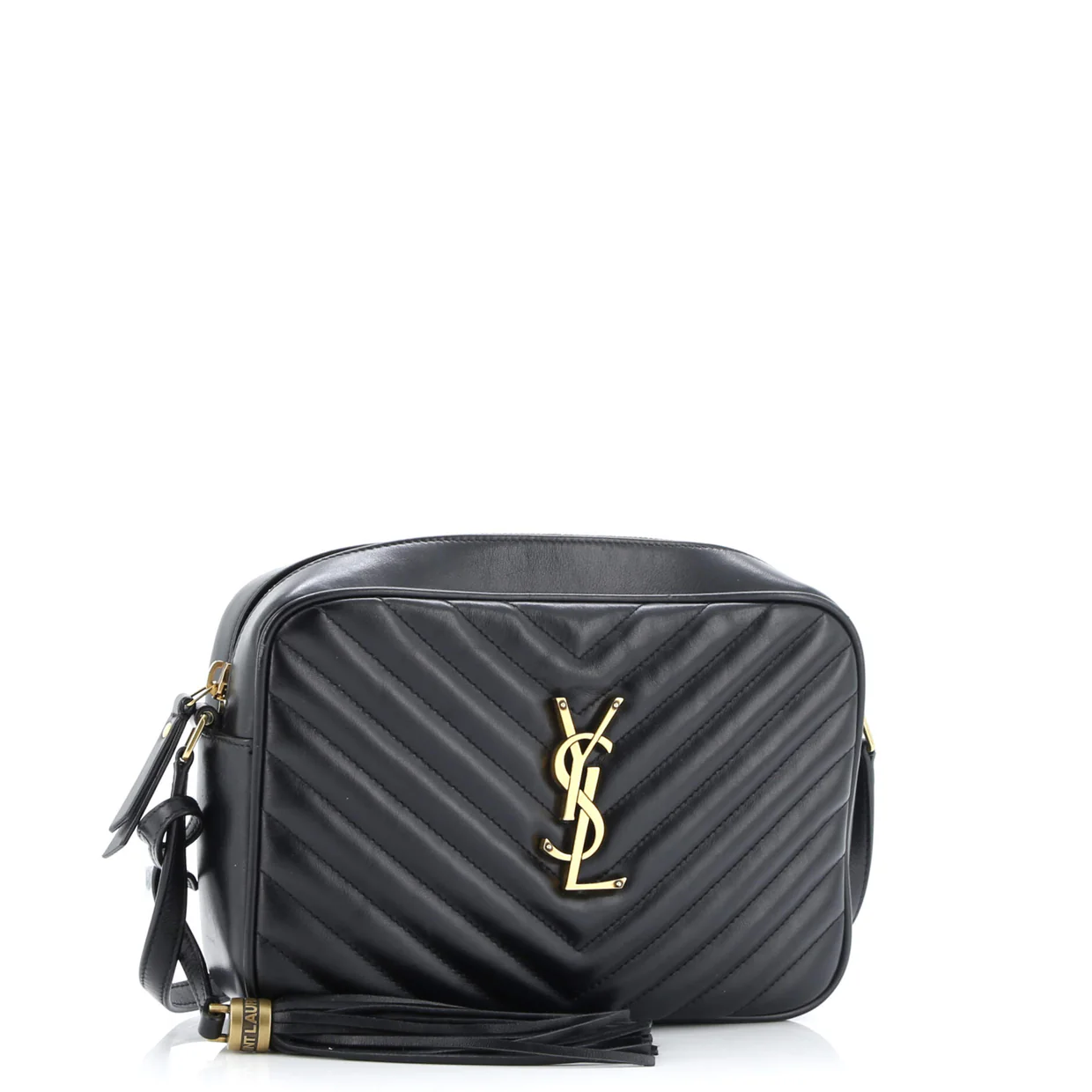 Lou Camera Bag Matelasse Chevron Leather Small - Deep Luxury