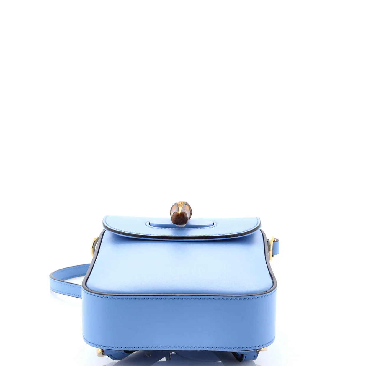 Bamboo Top Handle Backpack Leather Mini - Deep Luxury