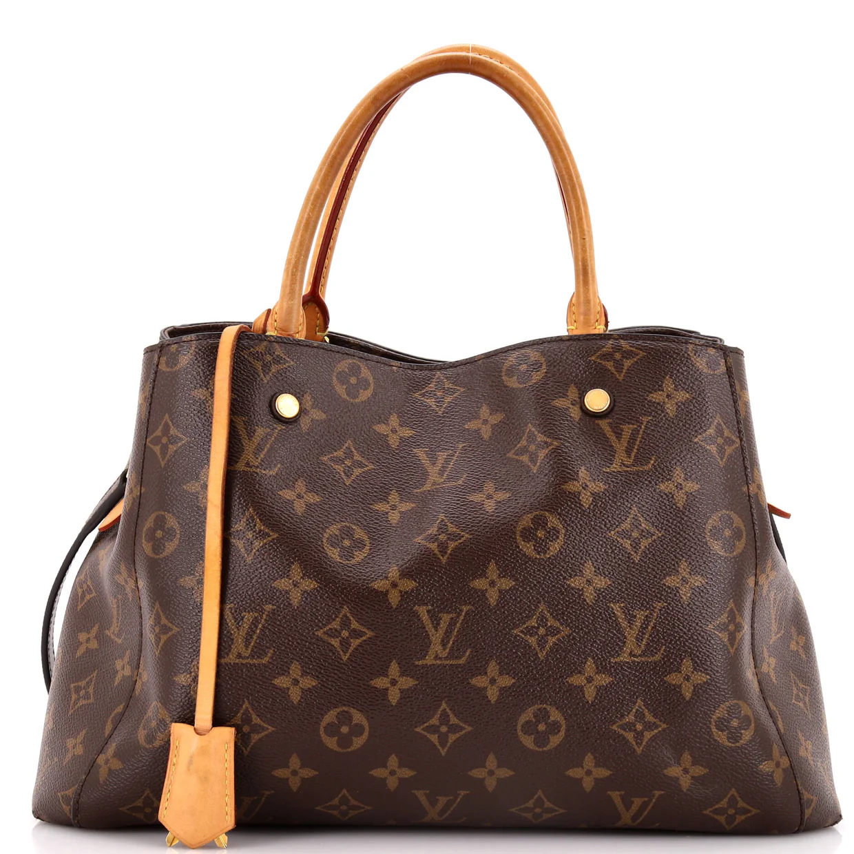 Montaigne Handbag Monogram Canvas MM - Deep Luxury