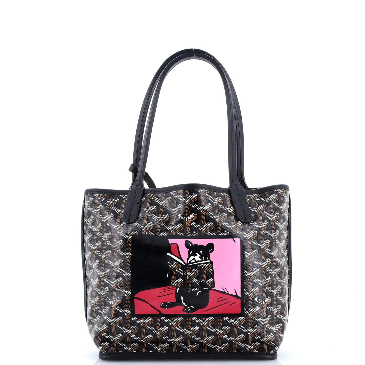 Anjou Reversible Tote Printed Coated Canvas Mini - Deep Luxury