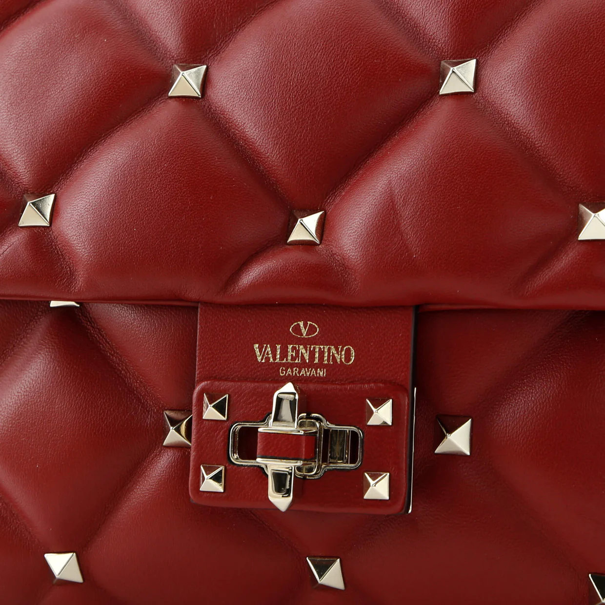 Candystud Top Handle Bag Leather Medium - Deep Luxury