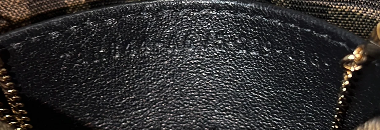 Chain Baguette Charm Bag Zucca Coated Canvas Nano - Deep Luxury