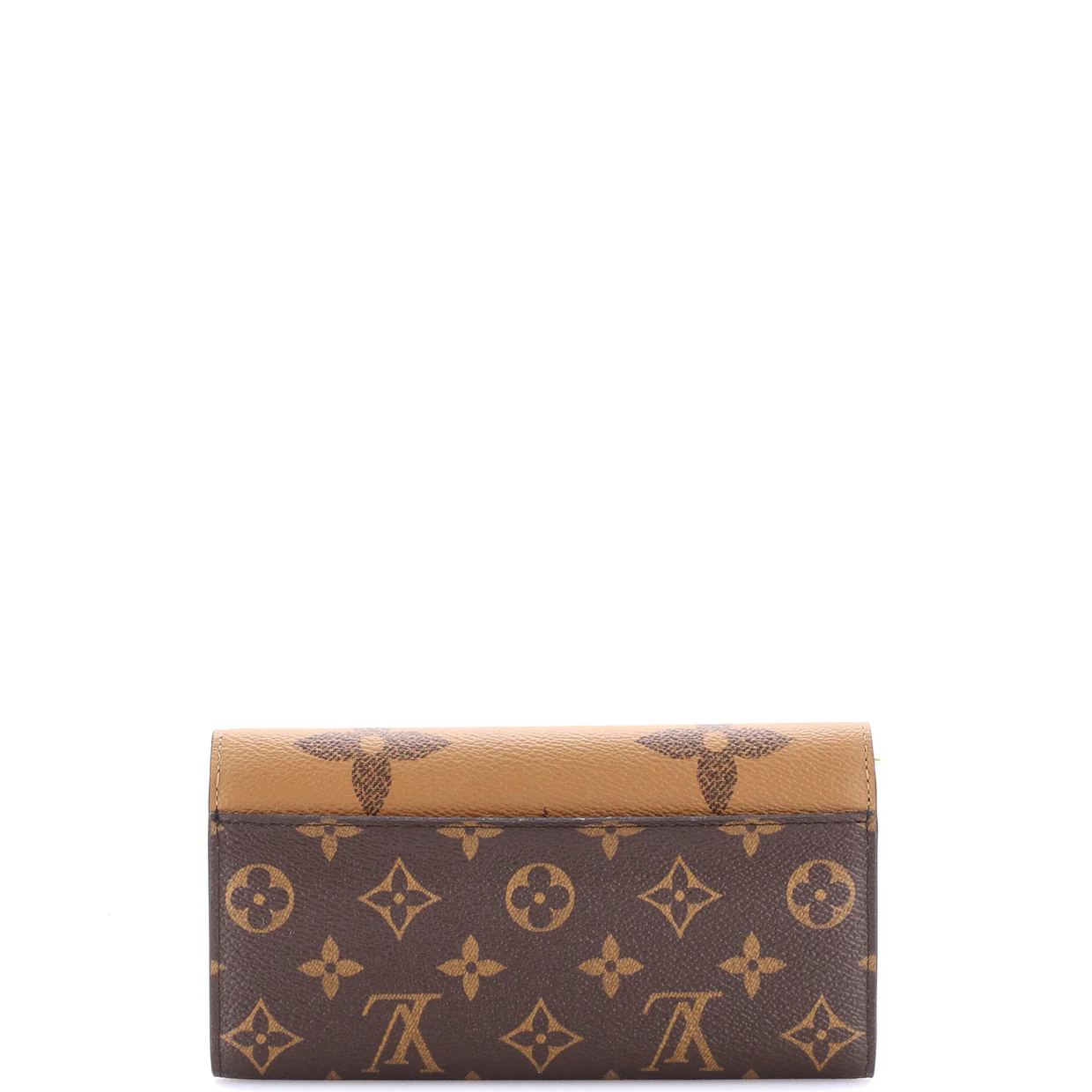 Sarah Wallet NM Reverse Monogram Giant and Monogram Canvas - Deep Luxury