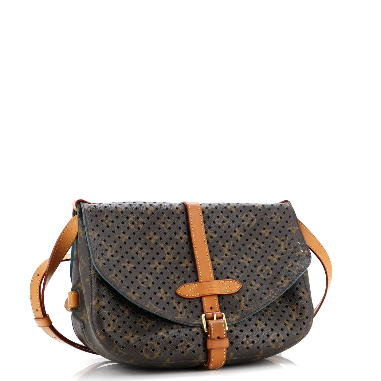Flore Saumur Handbag Perforated Monogram Canvas - Deep Luxury