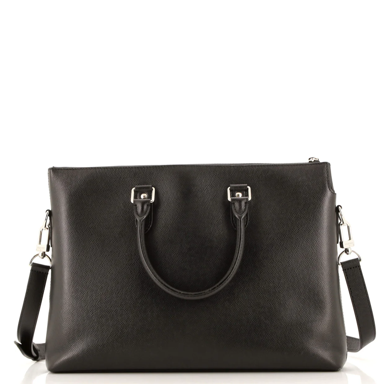 Anton Soft Briefcase Taiga Leather - Deep Luxury