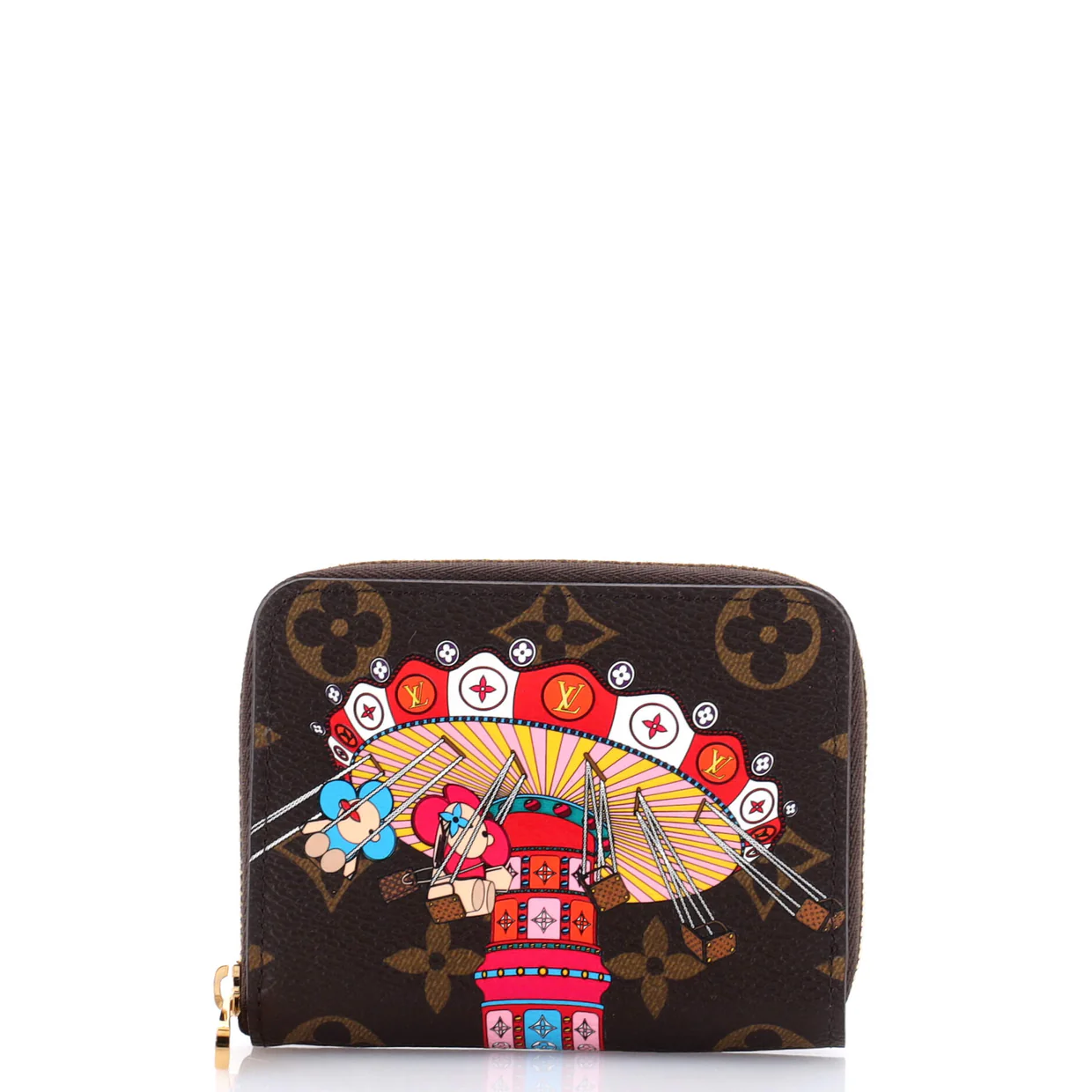 Zippy Coin Purse Limited Edition Vivienne Xmas Monogram Canvas - Deep Luxury