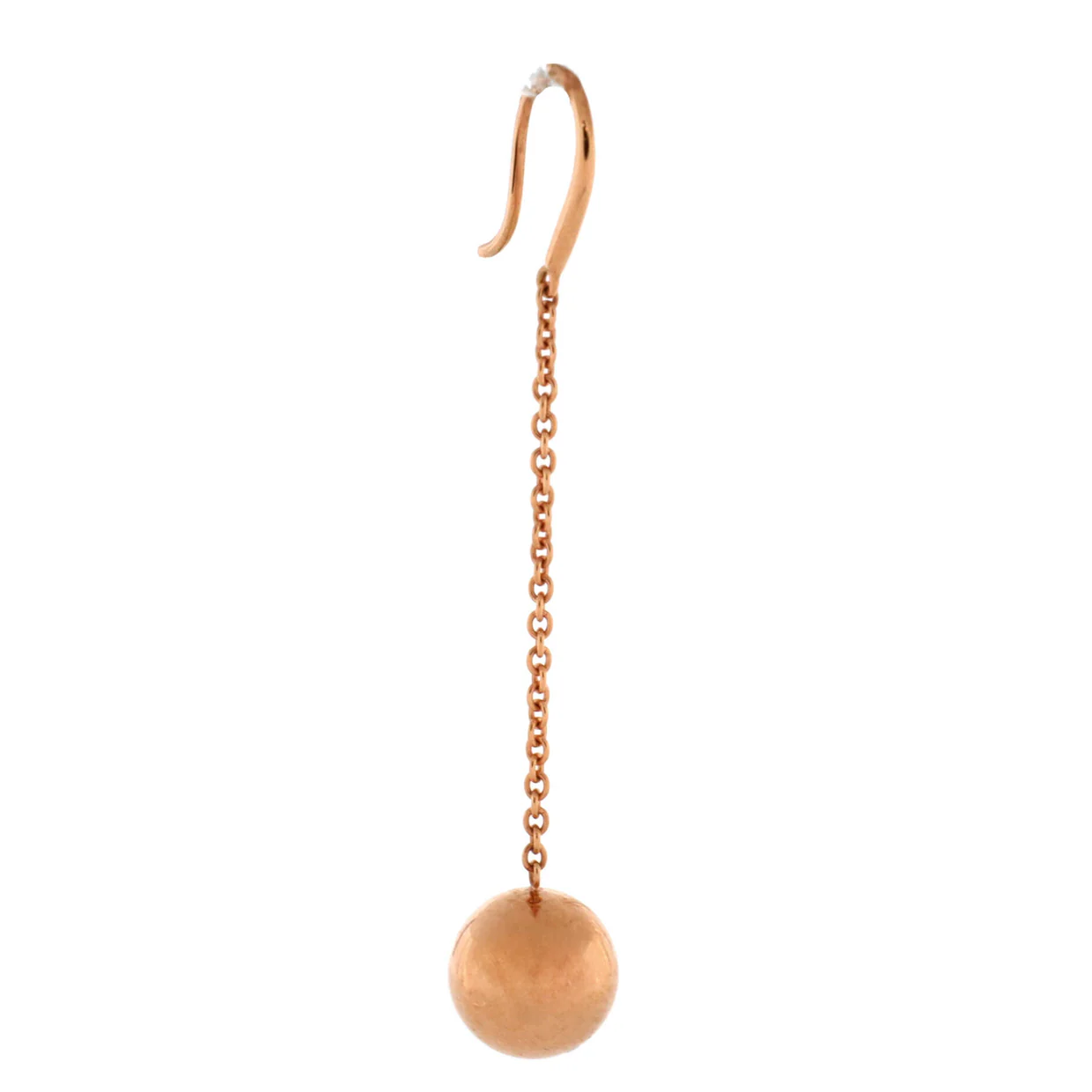 HardWear Ball Hook Drop Earrings 18K Rose Gold 10mm - Deep Luxury