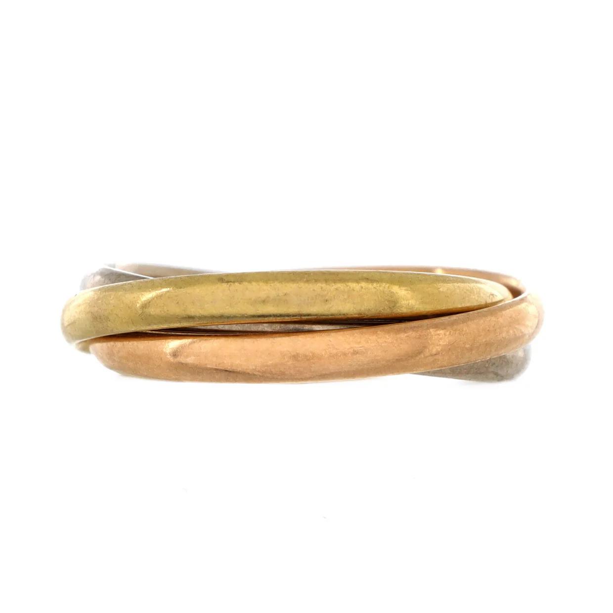 Trinity Ring 18K Tricolor Gold Small - Deep Luxury