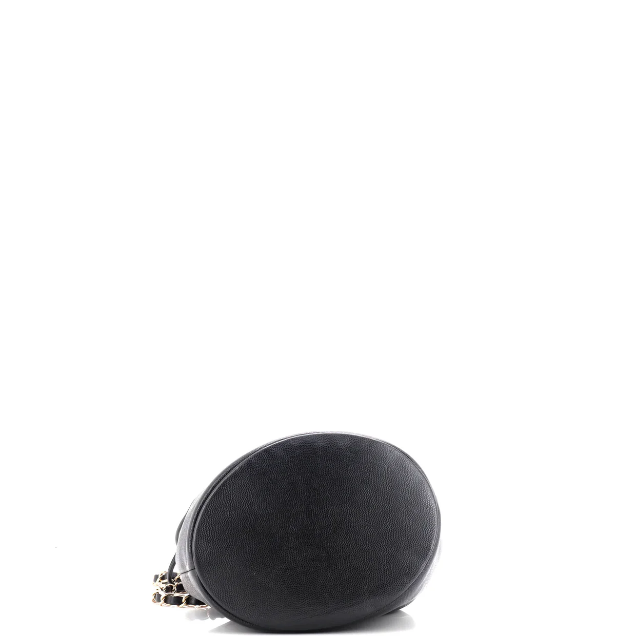 Deauville Drawstring Bucket Bag Studded Caviar Medium - Deep Luxury