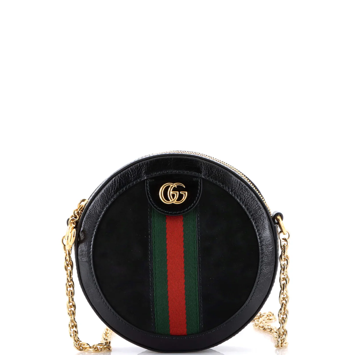 Ophidia Round Shoulder Bag Leather Mini - Deep Luxury