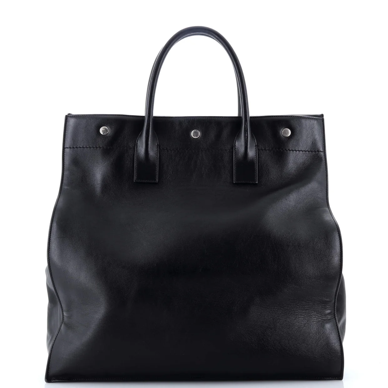 Rive Gauche Shopper Tote Leather Tall - Deep Luxury