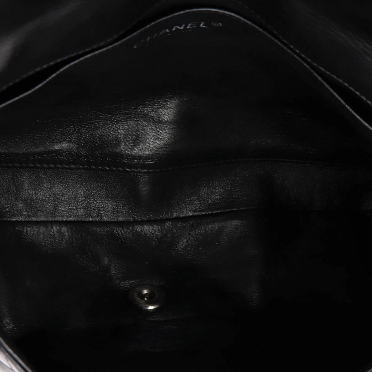 Clutch with Chain Quilted Patent - Deep Luxury