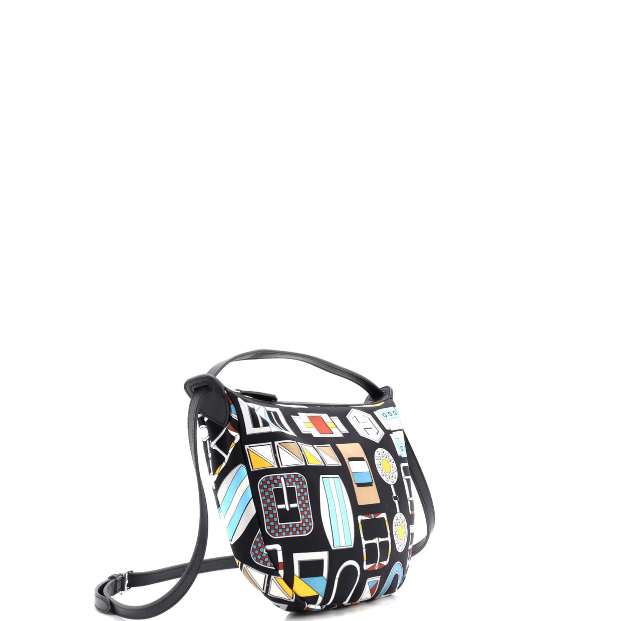 Sursoie To Go Pouch Printed Silk and Leather - Deep Luxury