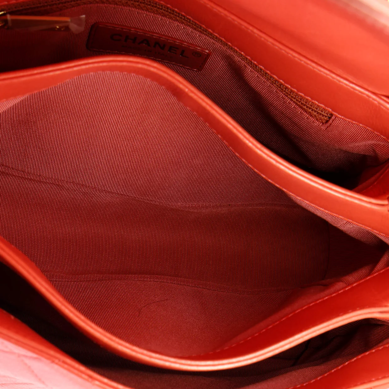 Gold Top Handle Bag Quilted Lambskin Medium - Deep Luxury