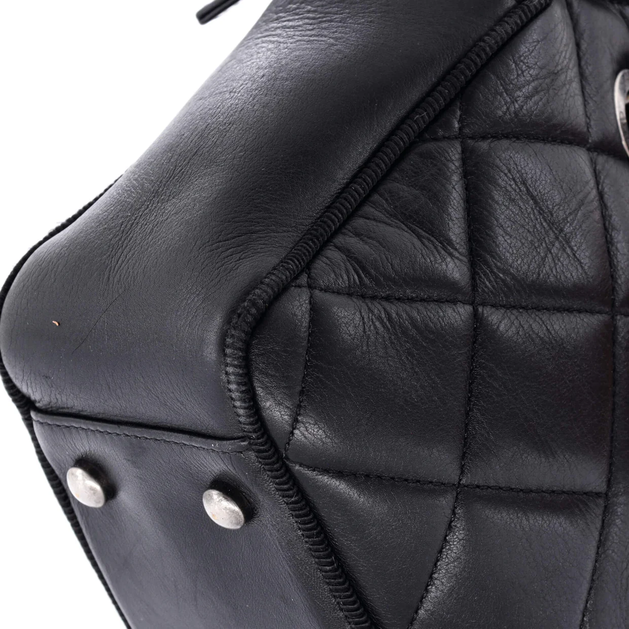 Ballerine Camera Case Bag Quilted Calfskin Medium - Deep Luxury