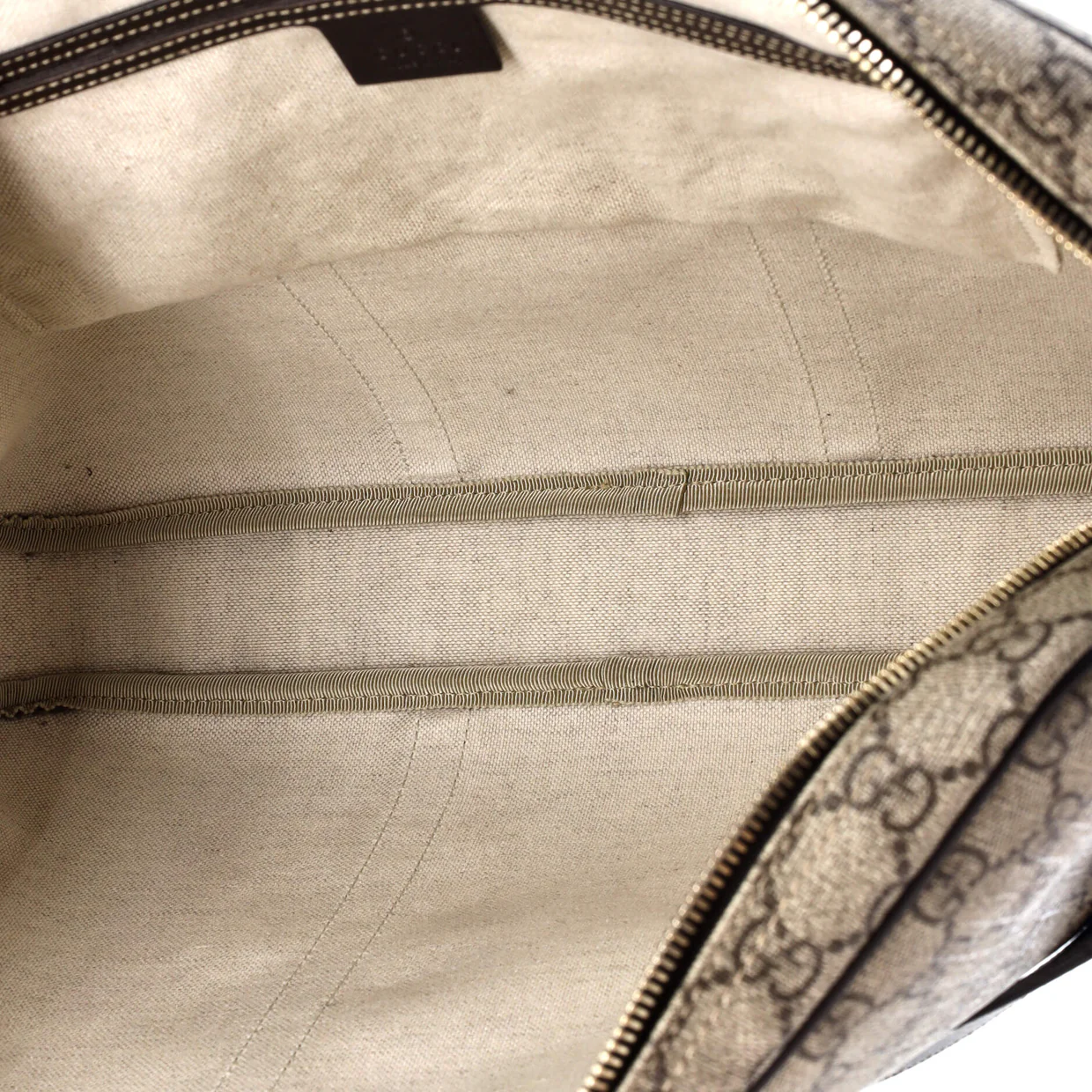 Convertible Briefcase GG Coated Canvas with Leather Large - Deep Luxury