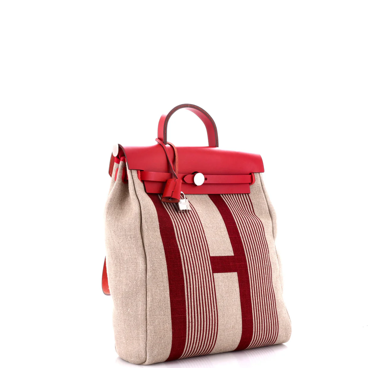 Herbag A Dos Zip Backpack H Vibration Toile and Leather - Deep Luxury