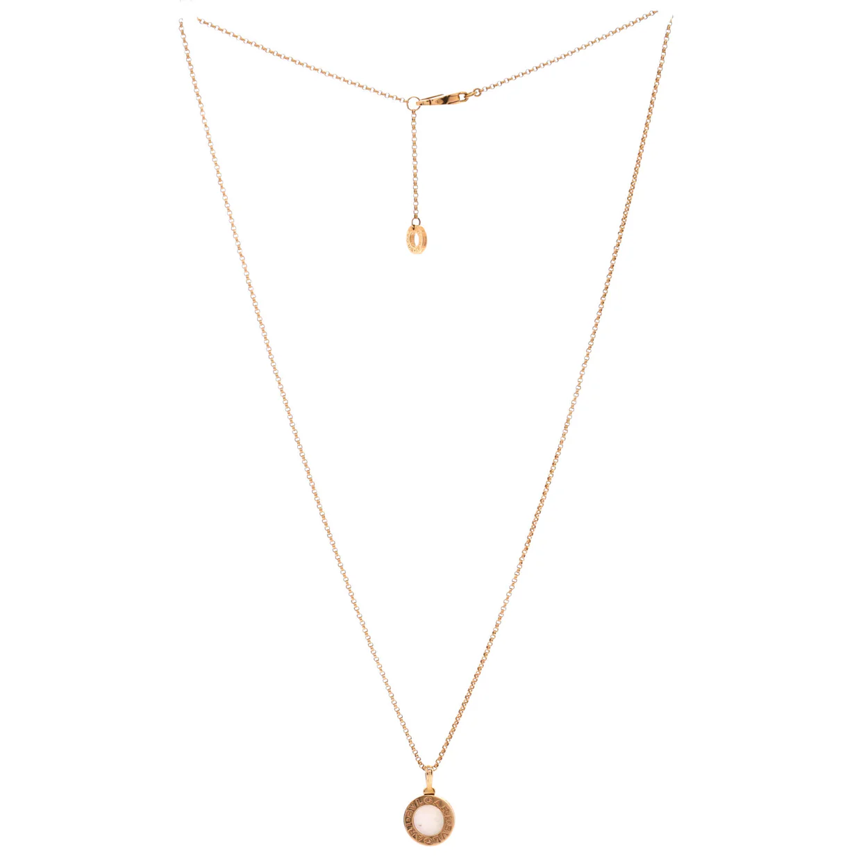 Bvlgari Bvlgari Pendant Necklace 18K Rose Gold with Mother of Pearl - Deep Luxury