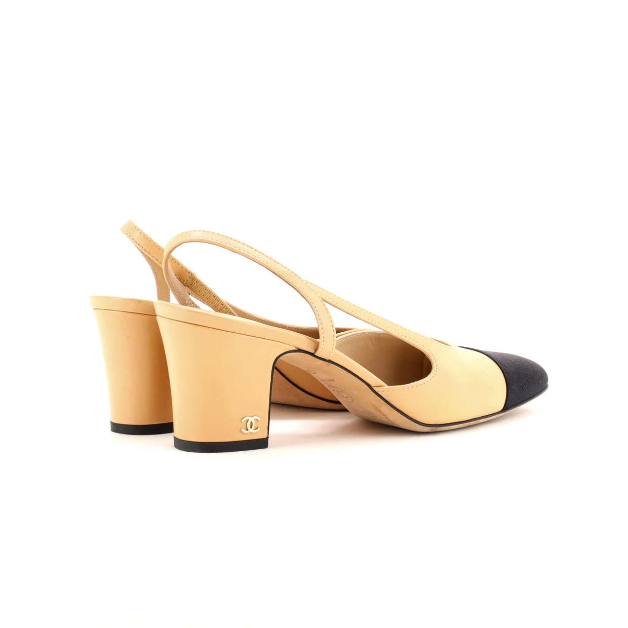 Women’s Cap Toe Slingback Pumps Leather - Deep Luxury