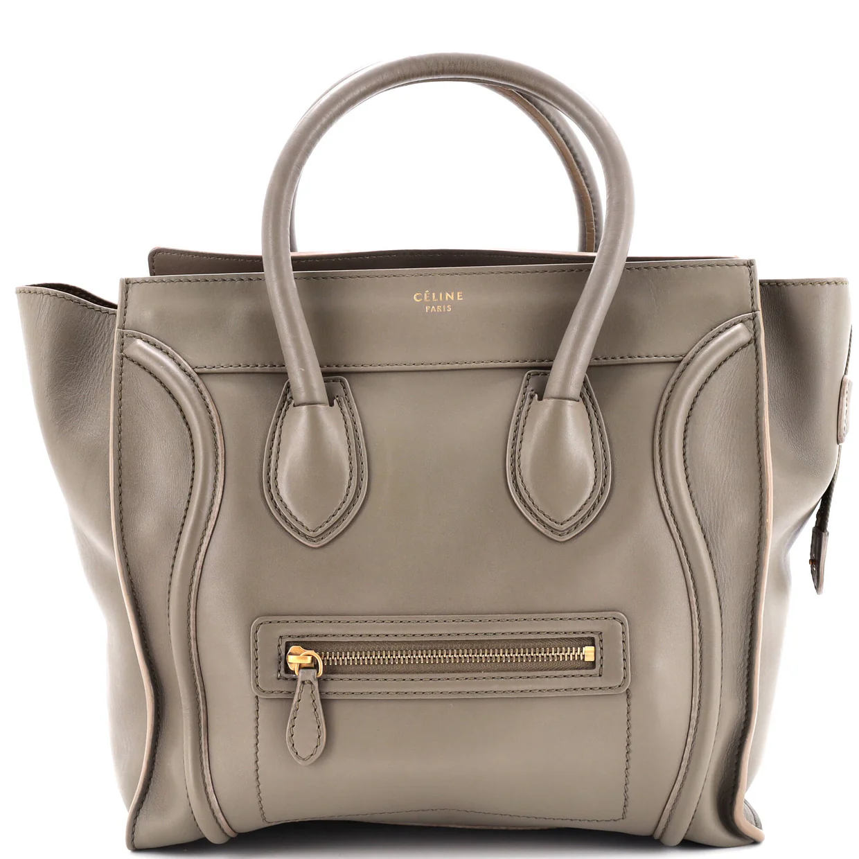 Luggage Bag Smooth Leather Mini - Deep Luxury