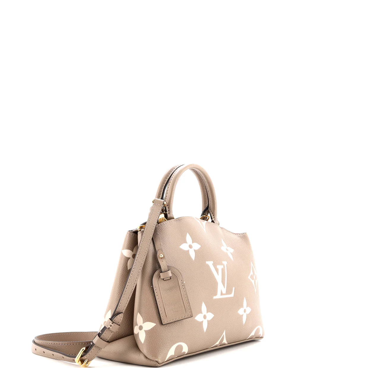 Petit Palais Handbag Bicolor Monogram Empreinte Giant - Deep Luxury