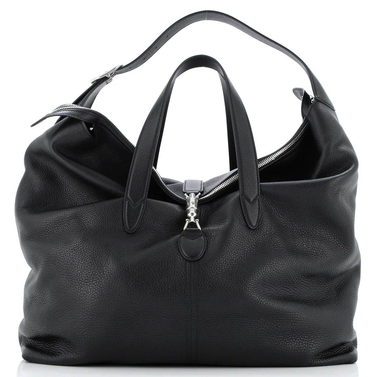 Jackie 1961 Duffle Bag Leather Large - Deep Luxury