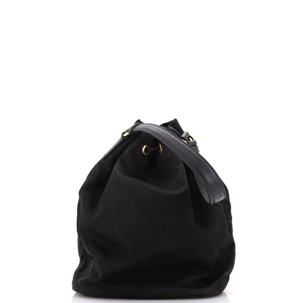 Drawstring Bucket Bag Tessuto Small - Deep Luxury