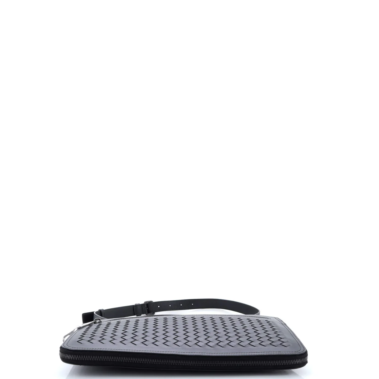 Slim Zip Around Briefcase Intrecciato Nappa - Deep Luxury