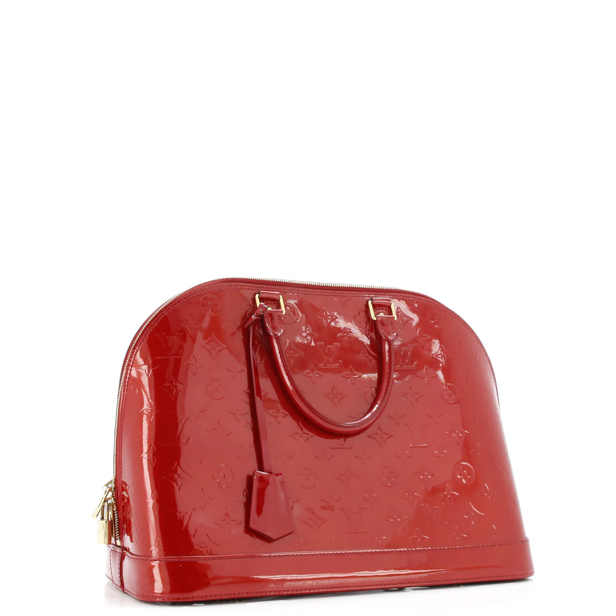 Alma Handbag Monogram Vernis GM - Deep Luxury