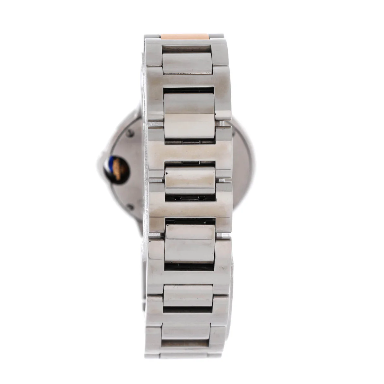 Ballon Bleu de Cartier Quartz Watch Stainless Steel and Rose Gold with Diamond Markers 28 - Deep Luxury