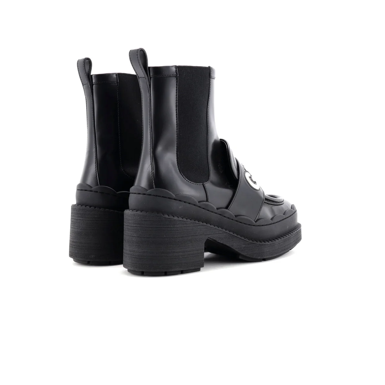 Women's Ornella Logo Ankle Boots Leather - Deep Luxury