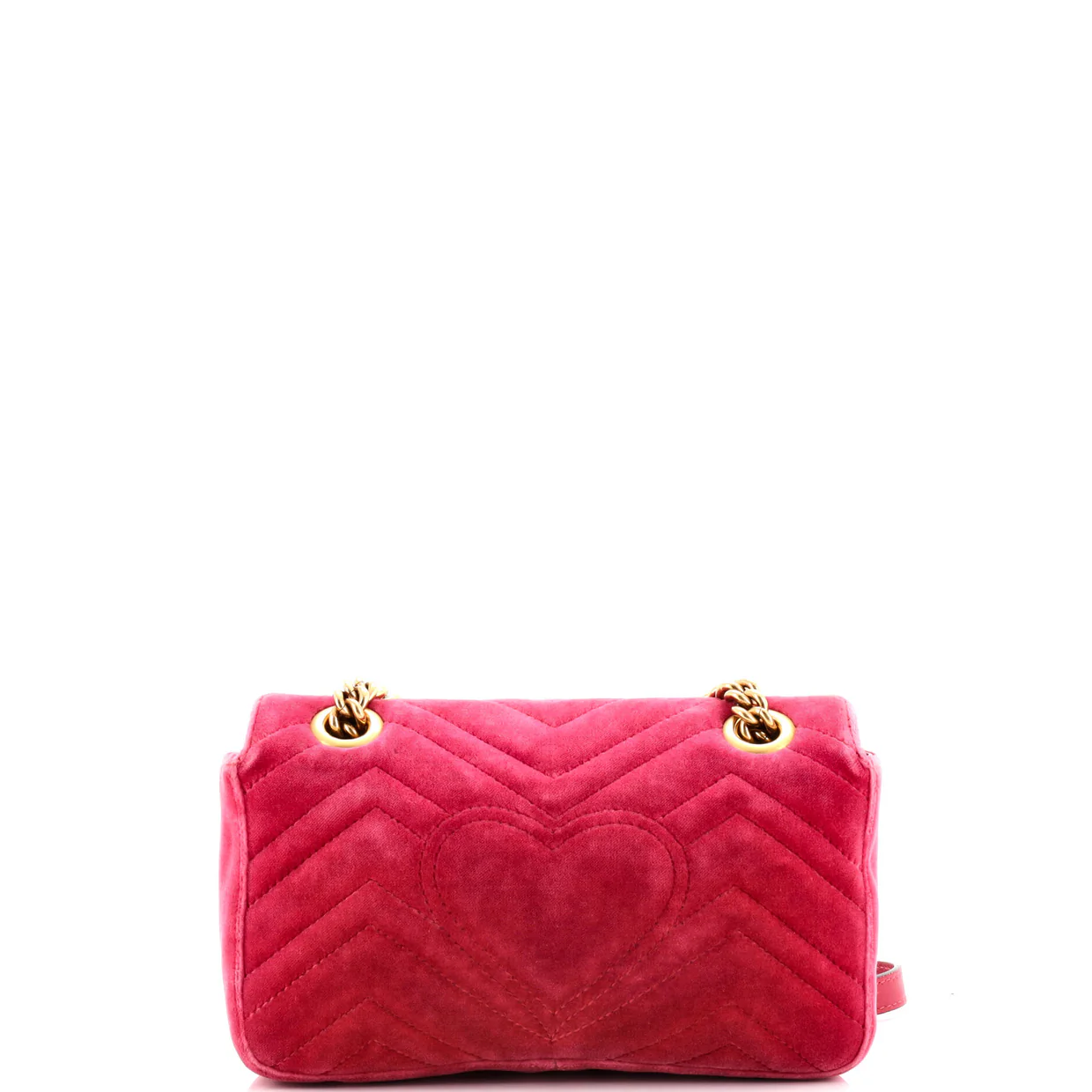 GG Marmont Flap Bag Matelasse Velvet Small - Deep Luxury