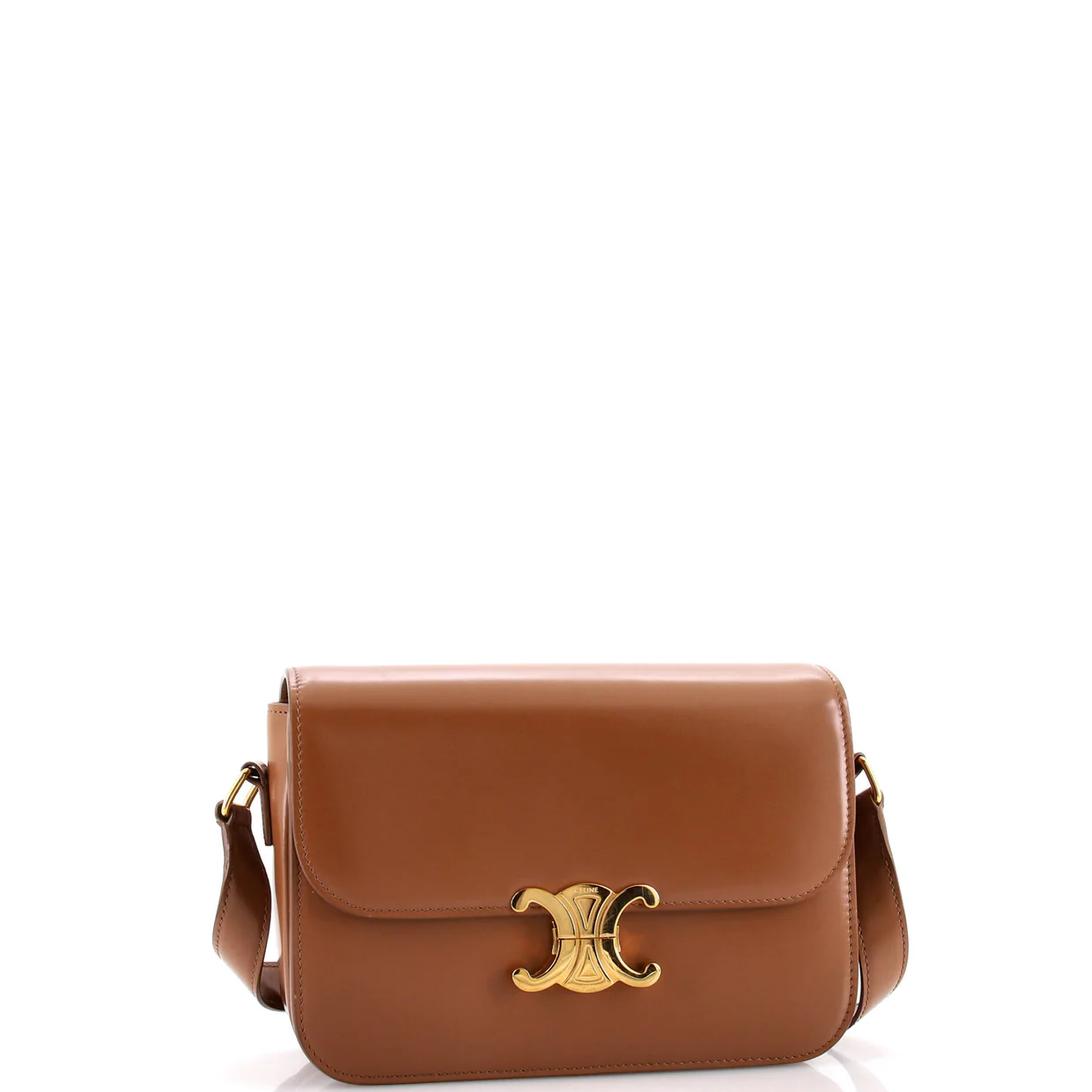 Triomphe Shoulder Bag Smooth Calfskin Medium - Deep Luxury