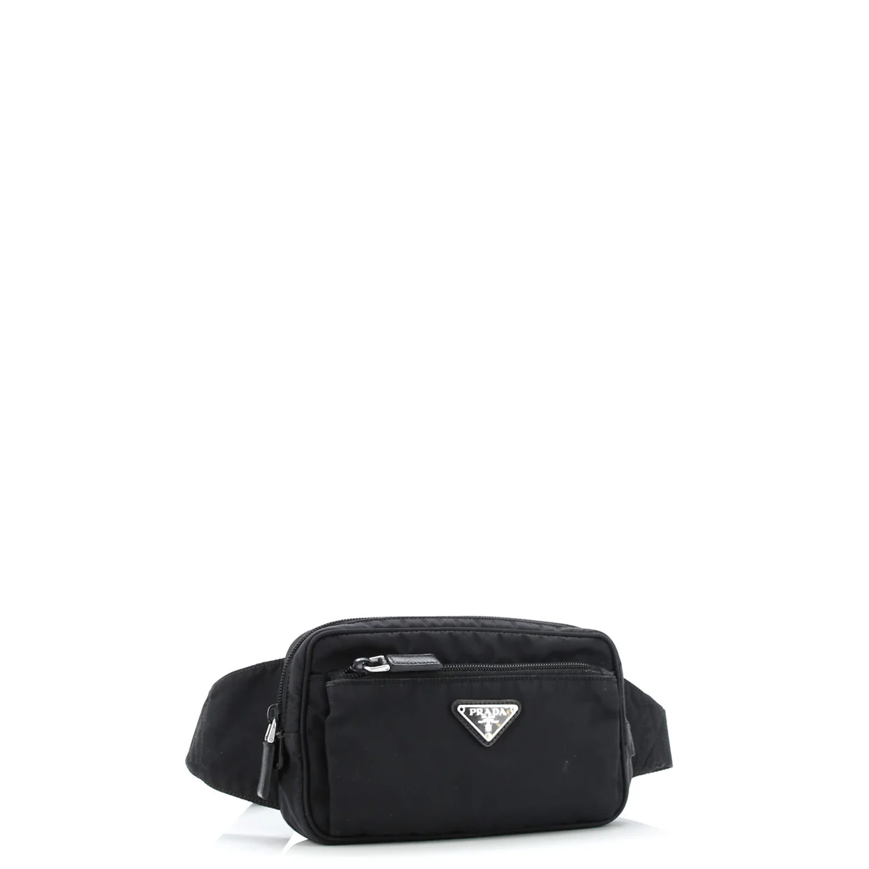 Front Pocket Belt Bag Re-Nylon with Saffiano Leather - Deep Luxury
